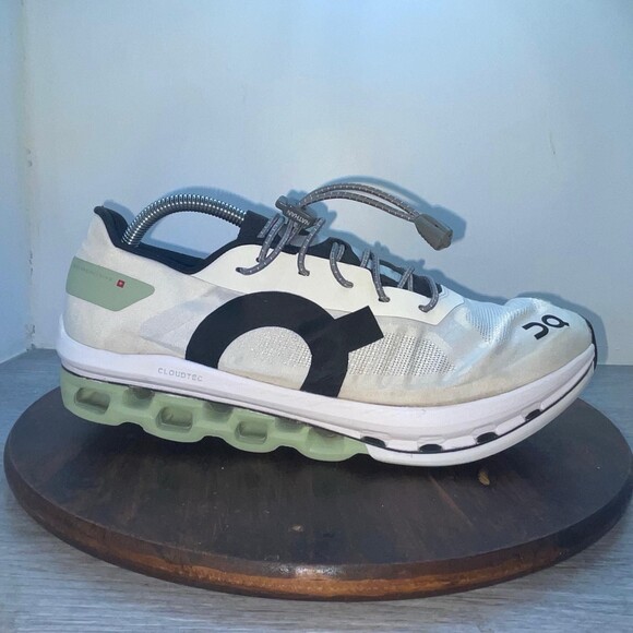 On Cloudboom Echo Mens Size 10 White Black Athletic Running Shoes Sneakers main image 8